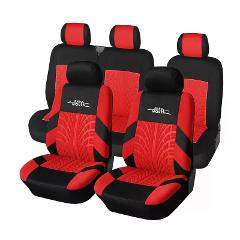 autoyouth universal full set car seat covers, fit rear row 2+1 with track detail style auto seat set protector for most cars