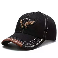 Fashion Embroidered Eagle Men's Hat 3D Eagle Breathable Baseball Cap Casual Adjustable Snapback Hat Male Female