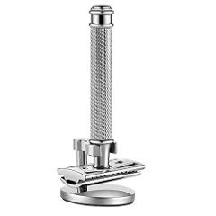 Premium Single Blade Safety Razors, Double Edge Razor Blade, Shaving Razors for Men with Razor Stand and 5 Platinum blades