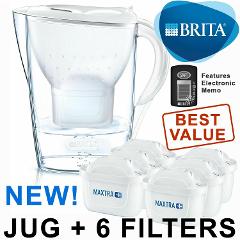 BRITA Stil XL Maxtra Plus 3.6L Wasserfilter Kühlschrank Krug Mit 1 Patrone,